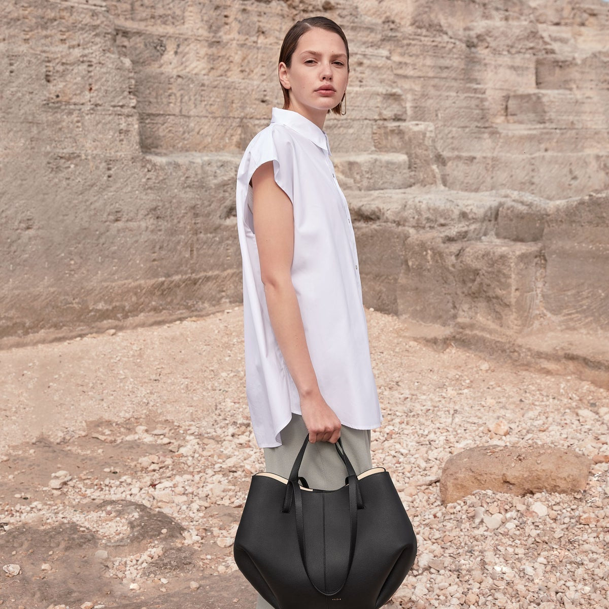 Polene Cyme edition textured black