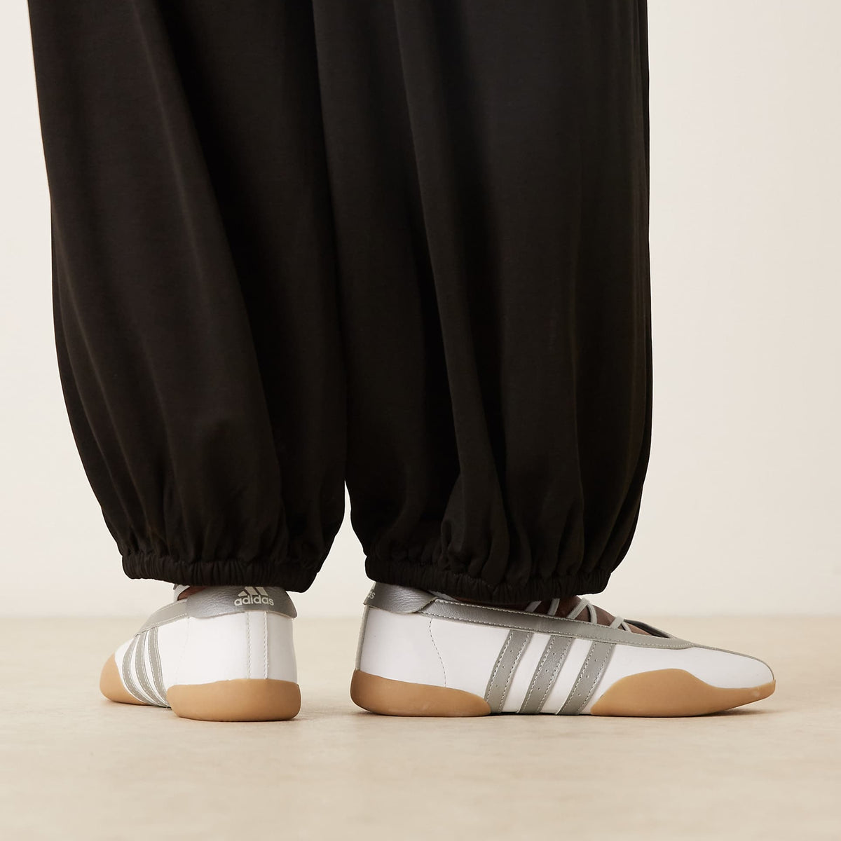 Adidas Taekwondo Mei Ballet Flats in White & Gray