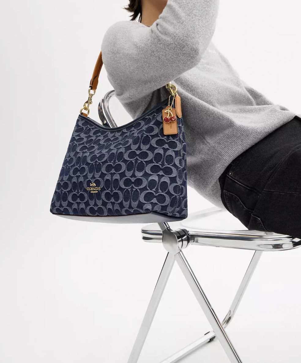 Coach Laurel Shoulder Bag In Signature Denim