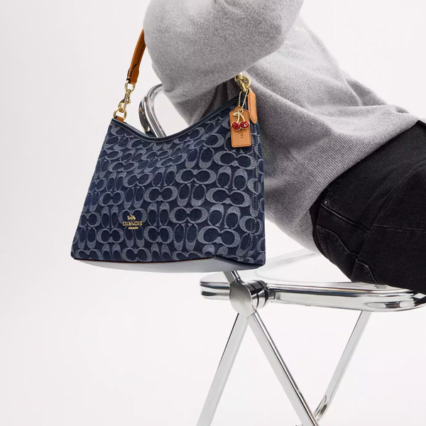 Coach Laurel Shoulder Bag In Signature Denim