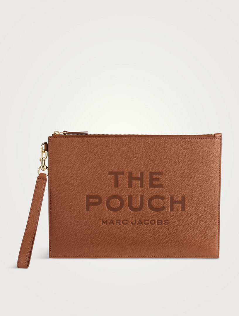 Marc Jacobs The Large Leather Clutch in brown