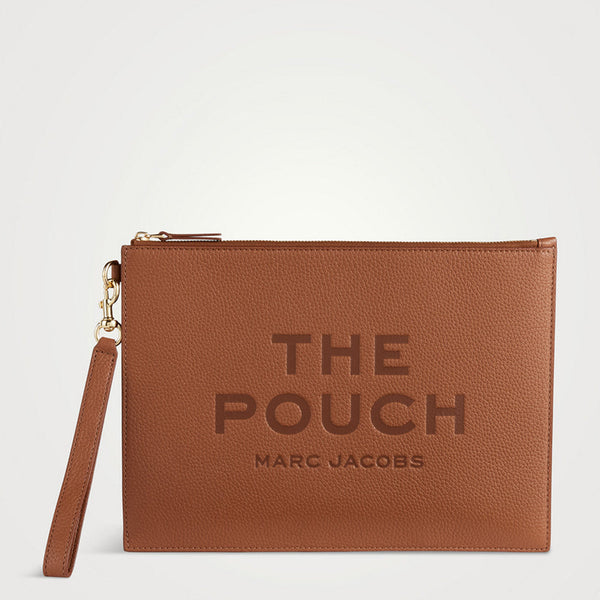 Marc Jacobs The Large Leather Clutch in brown