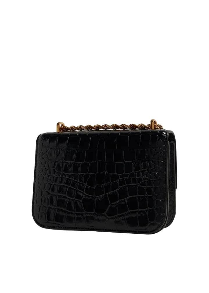 Tory Burch Small Eleanor Bag in Lizard Black