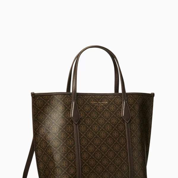 TORY BURCH Small Perry Tote Bag in Coated-canvas