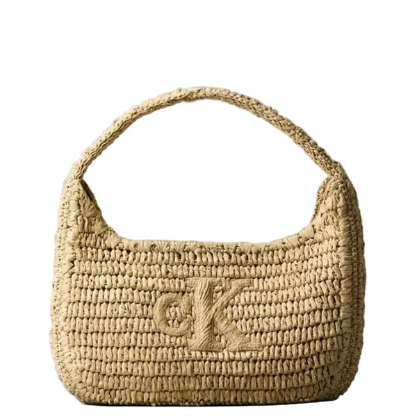 Calvin Klein Raffia Small Shoulder Bag