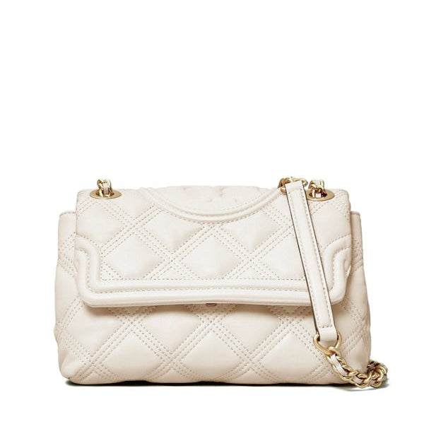 Tory Burch Fleming Soft Convertible Shoulder Bag in off white