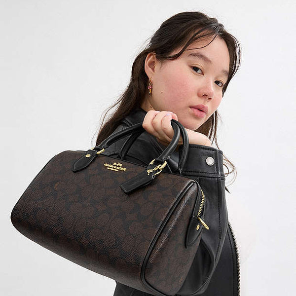 Coach Rowan Satchel Bag In Signature Canvas