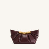 JW PEI Leia Pleated Clutch In Brown