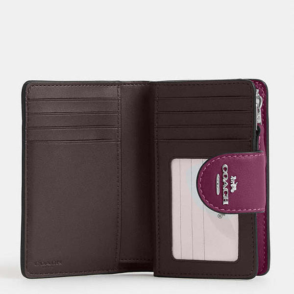 Coach Medium Corner Zip Wallet With Puffy Diamond Quilting