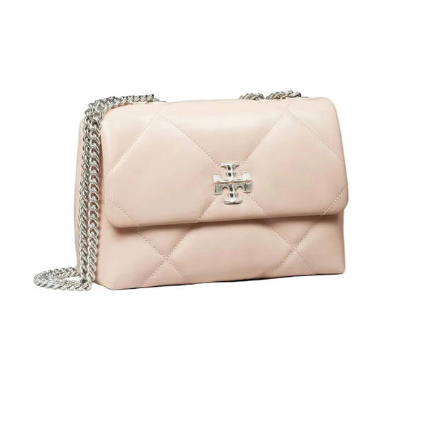 Tory Burch Kira Diamond Quilt Convertible Shoulder Bag in Soft Pink