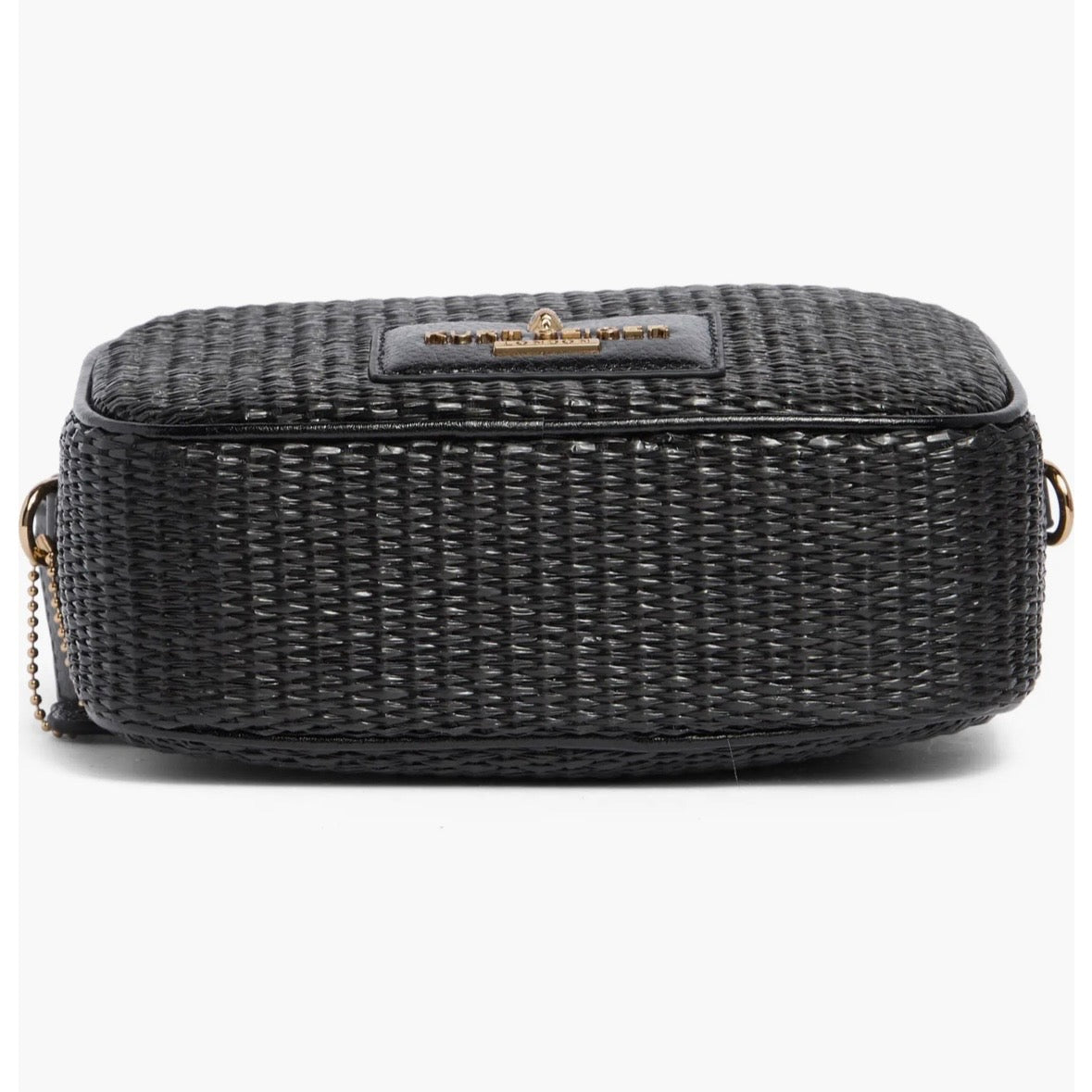 Kurt Geiger London Chiswick Raffia Camera Bag in black