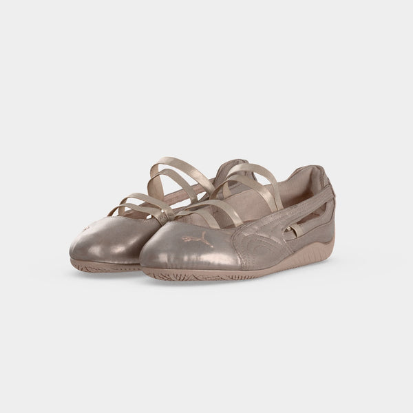 Puma SPEEDCAT BALLET - Ankle strap ballerina shoes - rose latte/silver-coloured size 37