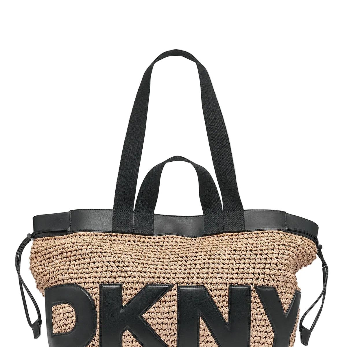 DKNY Bardot Raffia Logo Tote