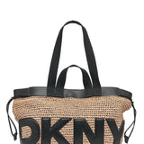 DKNY Bardot Raffia Logo Tote