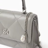 Tory Burch Kira Mini Bag with a Diamond-Patterned Quilted Design & Nappa Leather Chain