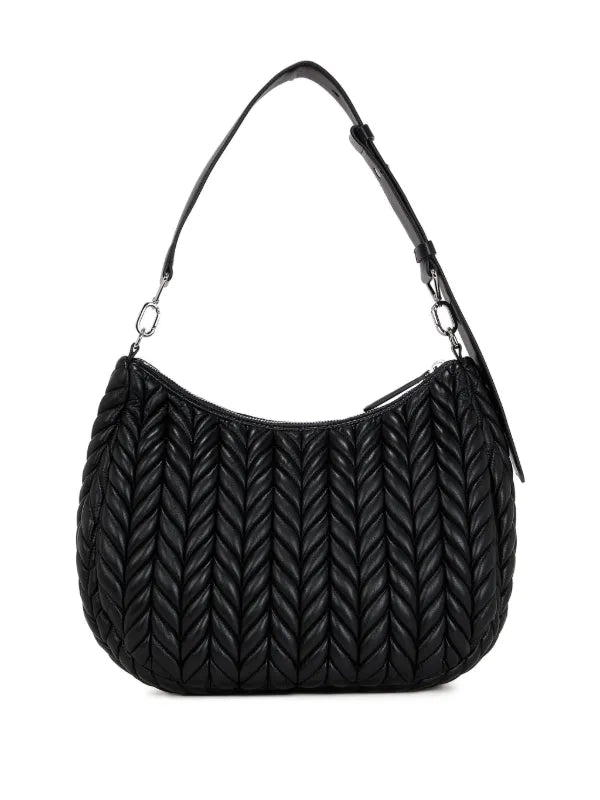 Karl Lagerfeld K/Weave Hobo Bag in Black