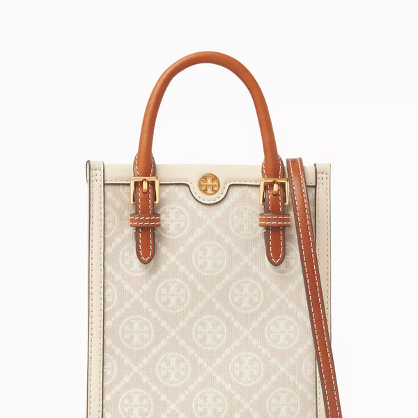 Tory Burch Mini T Logo Jacquard Woven Handbag