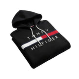 Tommy Hilfiger Black Hooded Sweat Shirt Unisex