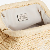 Tommy Hilfiger Braided Clutch Bag Natural Rafia