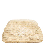 Tommy Hilfiger Braided Clutch Bag Natural Rafia