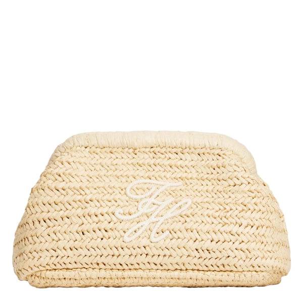 Tommy Hilfiger Braided Clutch Bag Natural Rafia