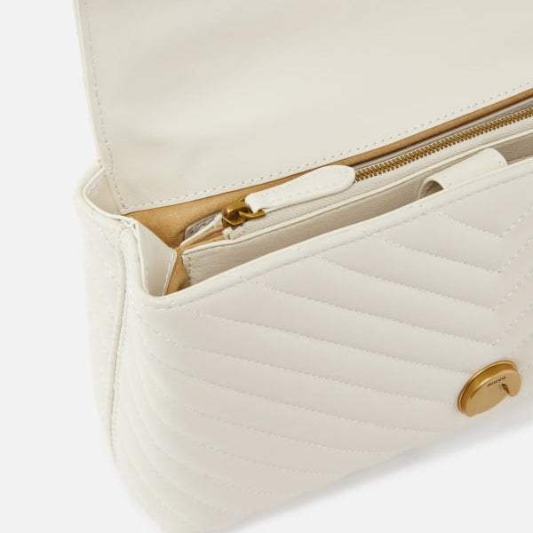 Big Lady Love Bag Puff Chevron pinko