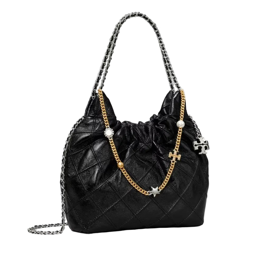 Tory Burch Mini Fleming Soft Distressed Hobo Bag
