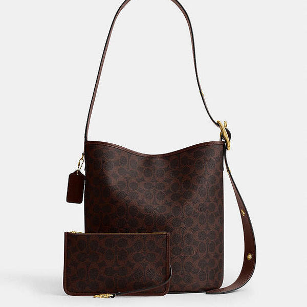 Coach Bleecker bucket bag made from signature canvas