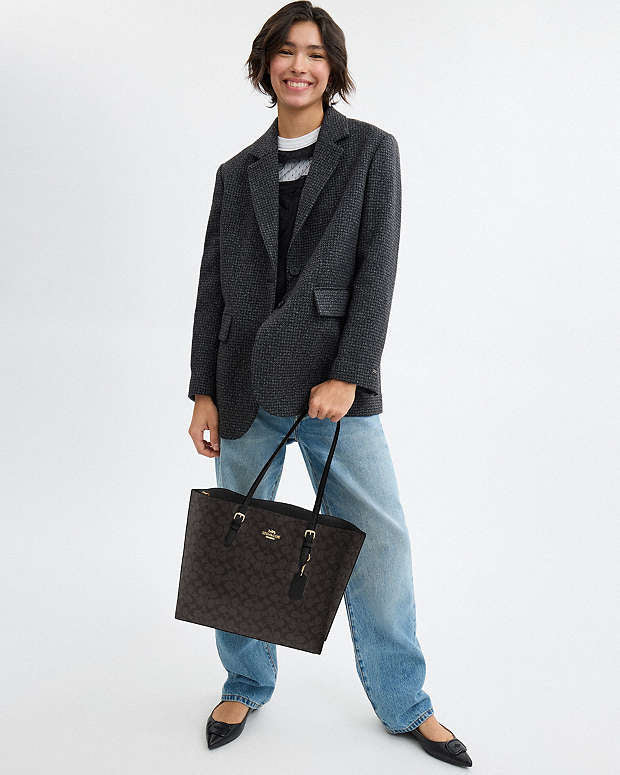 Coach Mollie Tote Bag In Signature Canvas