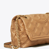 Tory Burch Fleming Soft Convertible Shoulder Bag in camel
