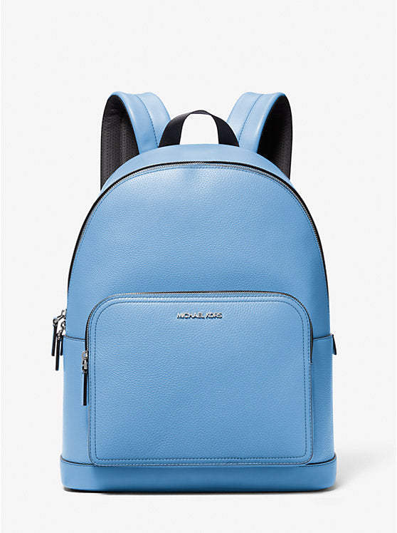 Micheal kors baby blue grained leather carry backpack