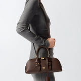 Pinko Escape Small Leather Bag in Brown