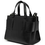 Armani Exchange logo plaque tote bag