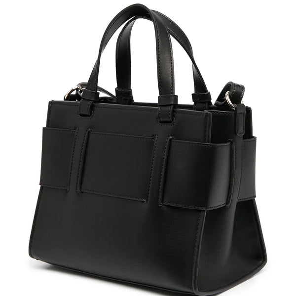 Armani Exchange logo plaque tote bag