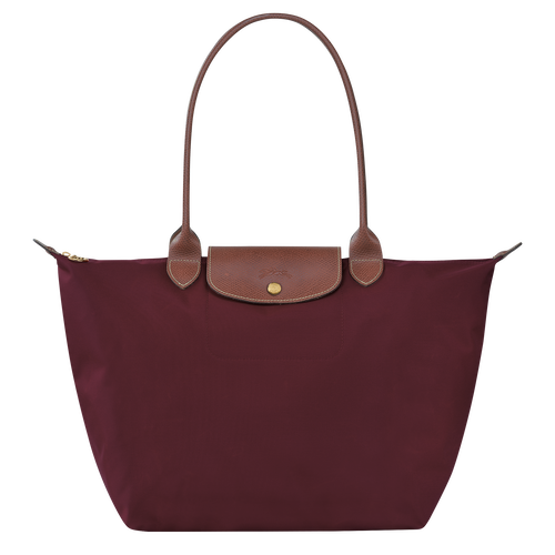 Longchamp le pliage original large tote bag in burgundy