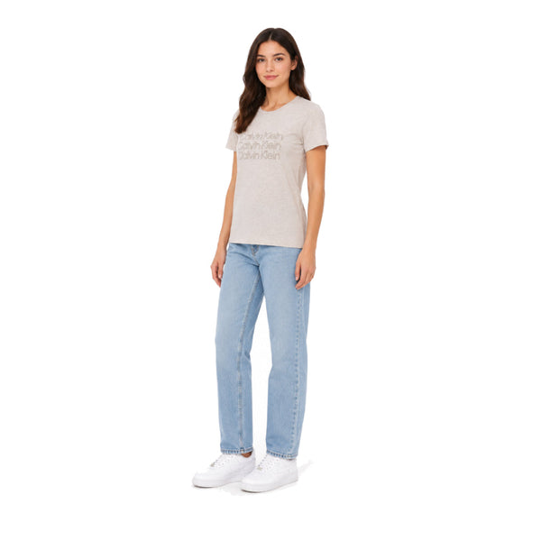 Calvin Klein T-Shirt Gray Letters Logo