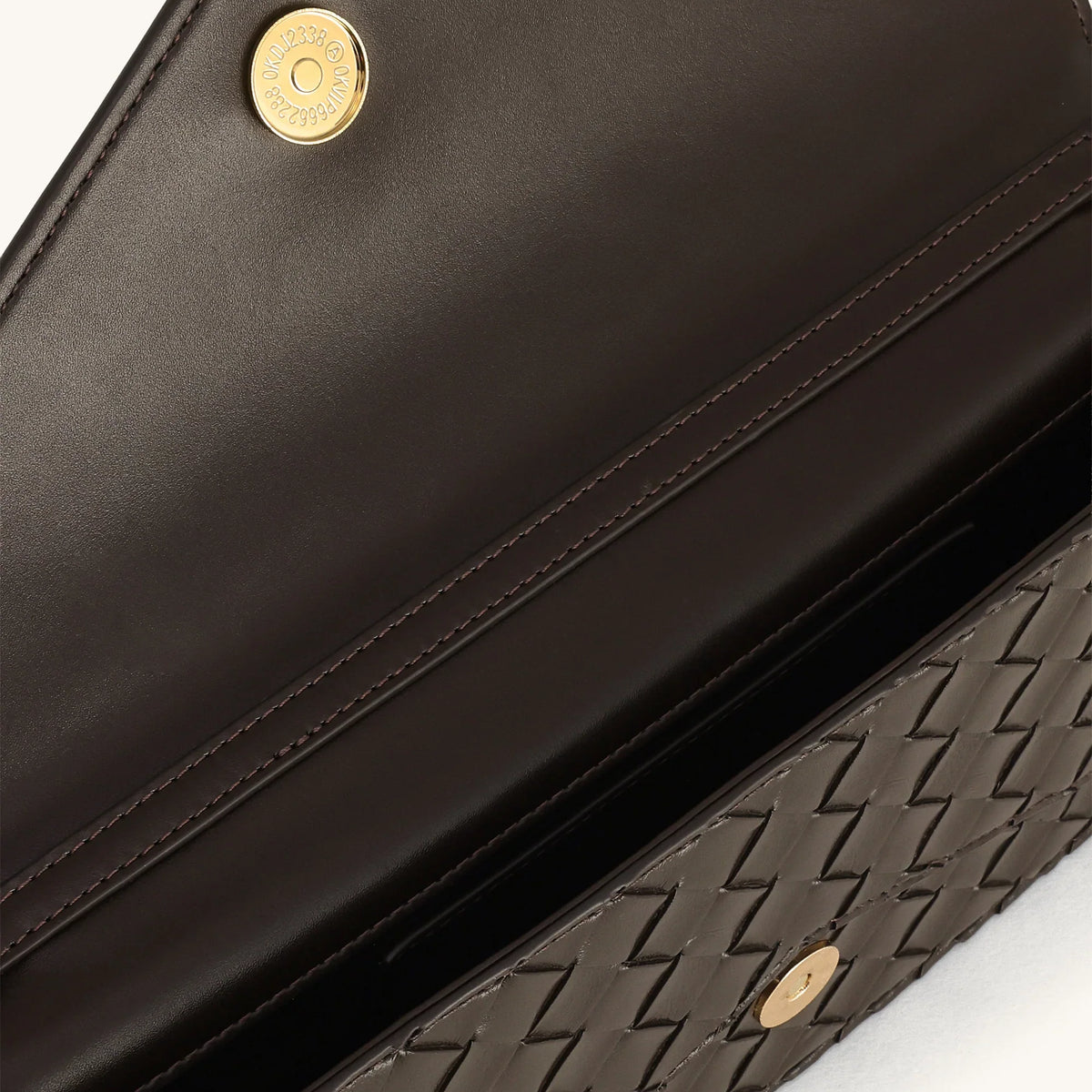 JW PEI Celeste Woven Textured Envelope Top Handle Bag