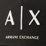 Armani Exchange Baseball Cap Unisex Black Off white