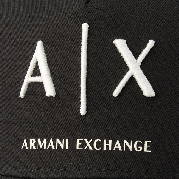 Armani Exchange Baseball Cap Unisex Black Off white