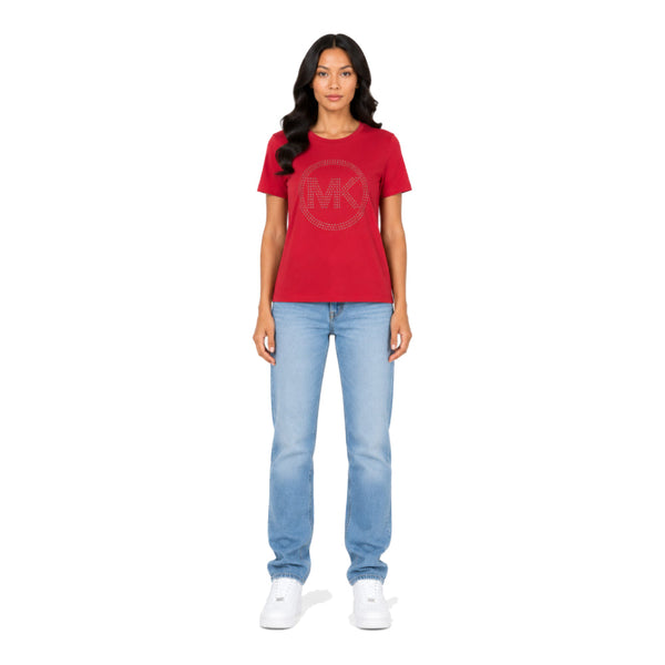 Michael Kors T-Shirt Red Glitter Logo