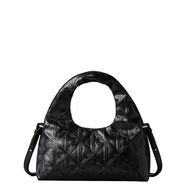 Calvin Klein Puffer Emblem Logo Small Bag in Black
