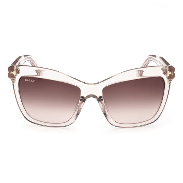 Bally 56mm Gradient Cat Eye Sunglasses in Shiny Beige /Gradient Brown