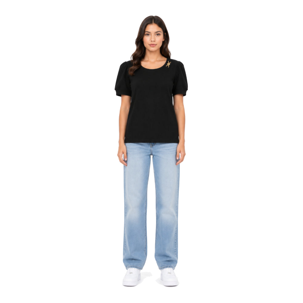 Michael Kors T-Shirt Black With Gold acc
