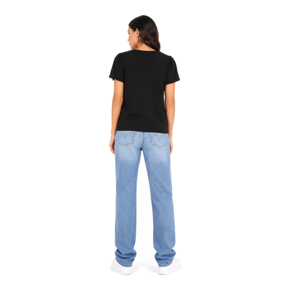 Michael Kors T-Shirt Black With Gold acc