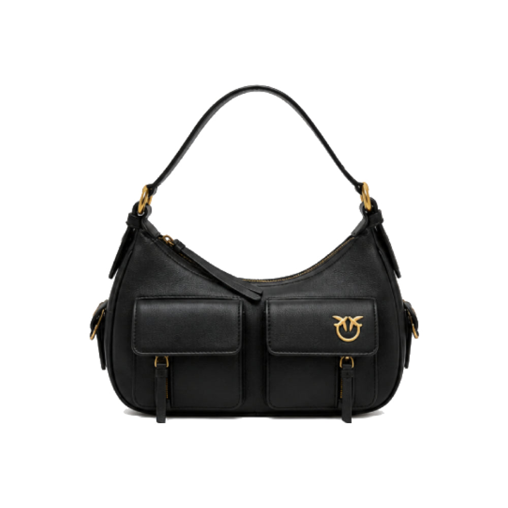 PINKO Cargo Shoulder Bag In Black
