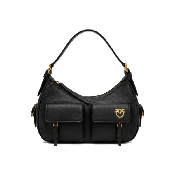 PINKO Cargo Shoulder Bag In Black