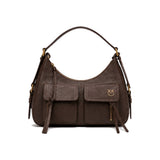 PINKO Cargo Shoulder Bag In Dark Brown