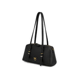 PINKO Escape Horizontal Large Bowling Bag In Black