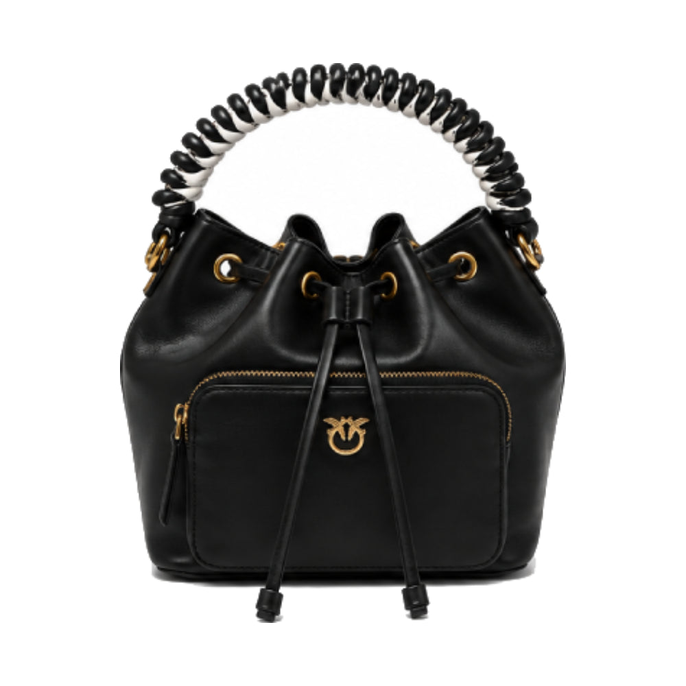 PINKO Cargo Bucket Bag In Black