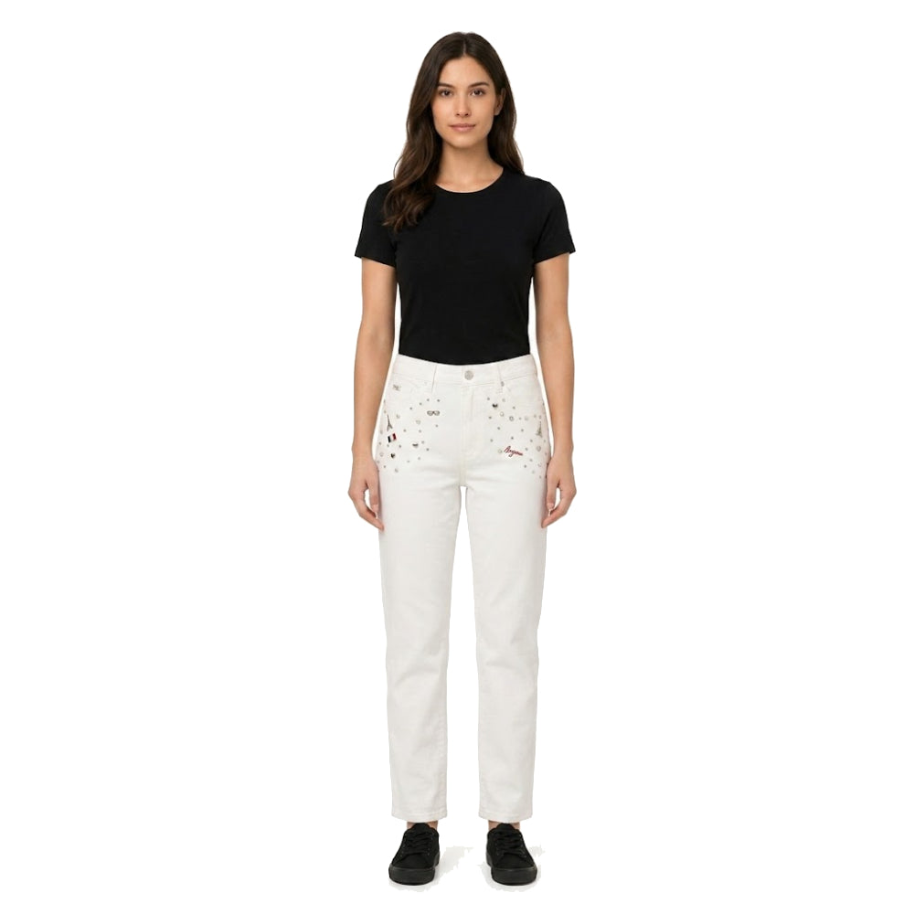 Paints Jeans White